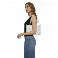 White Calfskin Wild Stitch Tote, , large image number 2