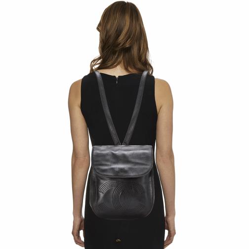 Black Lambskin 'CC' Backpack, , large image number 0