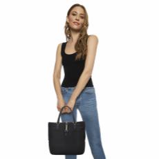 Black GG Canvas New Jackie Tote, , large image number 2