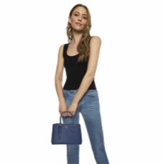 Blue Saffiano Executive Tote Small, , large image number 2