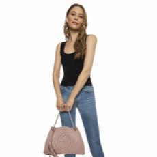 Gucci Pink Leather Soho Chain Tote QFB1EX1LPB034 | WGACA