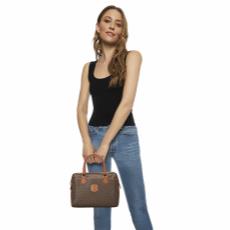 Brown Coated Canvas Macadam Handbag, , large image number 2