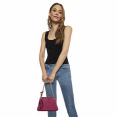 Pink Leather Soho Chain Tote Small, , large image number 2