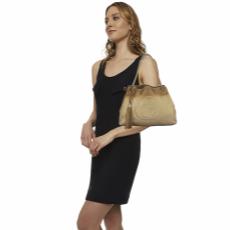 Gold Ombre Leather Soho Chain Tote, , large image number 2