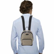 Black Original GG Supreme Canvas Eden Backpack Small, , large image number 2