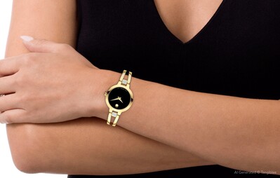 Movado clearance amorosa gold