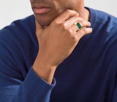 The Superior - Men's Malachite Ring