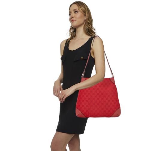 Red GG Canvas Shoulder Bag Small, , large image number 0