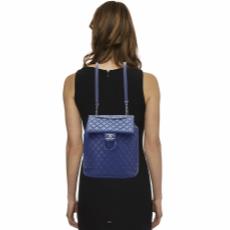 Blue Quilted Lambskin Urban Spirit Backpack Large, , large image number 2