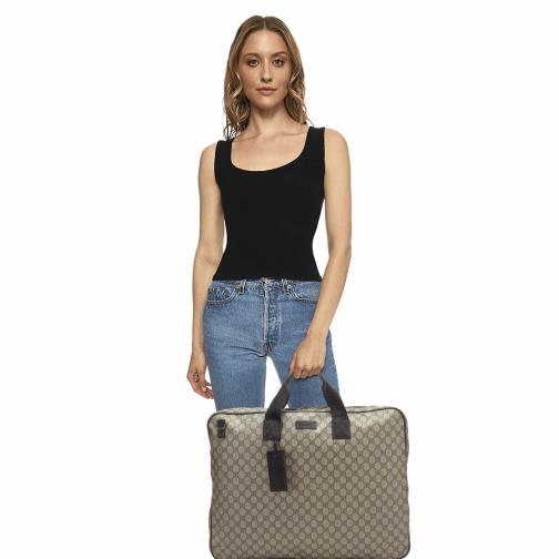 Brown GG Supreme Travel Garment Bag , , large image number 0