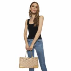 Gold GG Canvas Princy Tote, , large image number 2