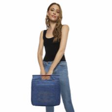 Blue Denim Top Handle Bag, , large image number 2