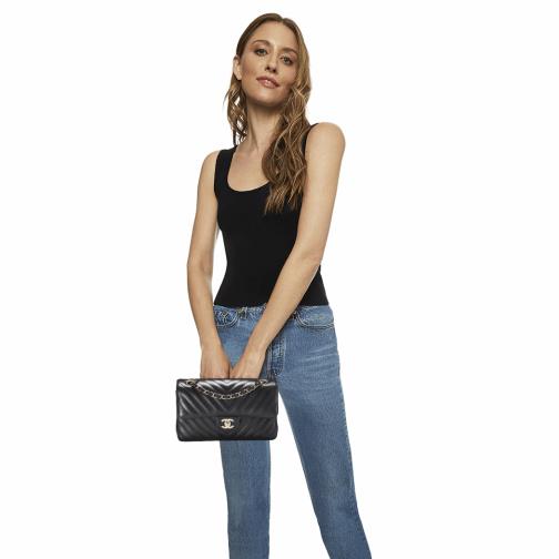 Chanel Mini Chevron Classic Flap Bag
