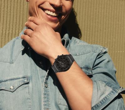 Men's Calvin Klein Black IP Chronograph Watch (Model: 25200303) | Zales