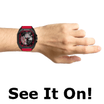 Diesel DZ7469 Flayed Automatic Red Strap Watch - W11269 | F.Hinds Jewellers