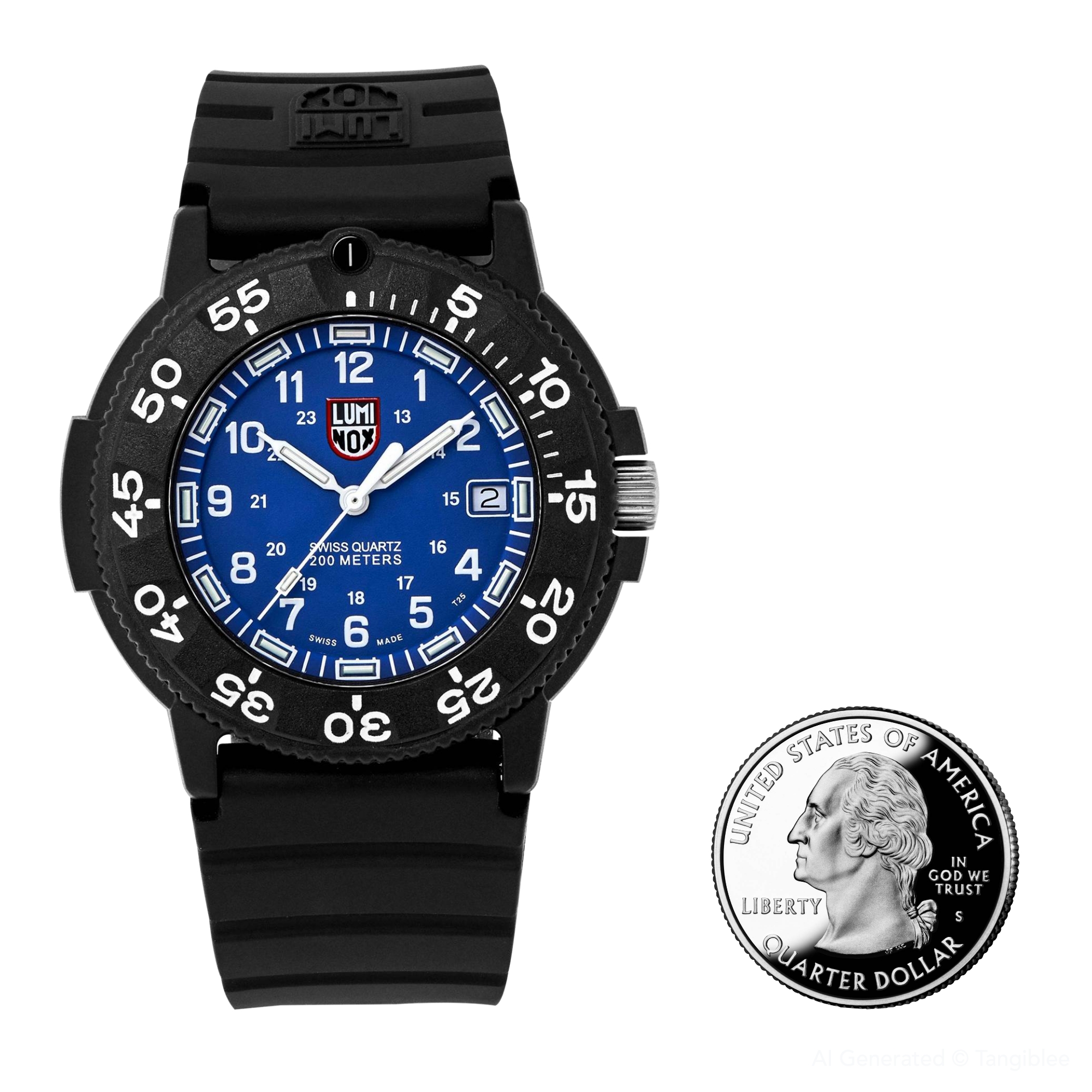 Luminox Navy SEAL 3000 Series Blue Dial 43mm Quartz Men's Watch XS.3003.F