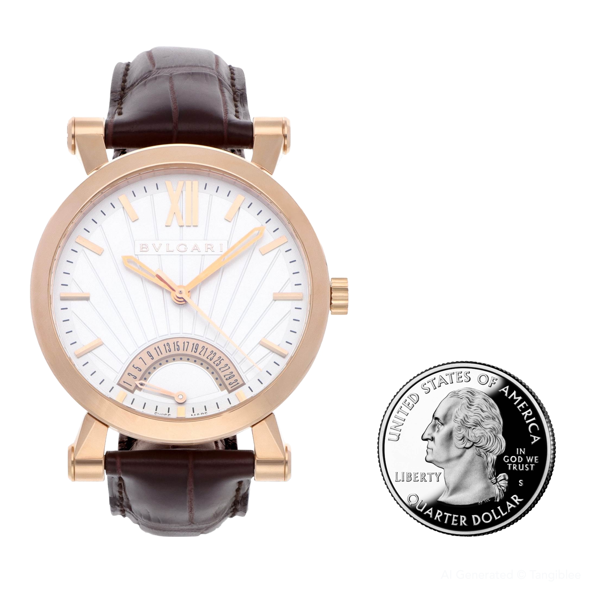 Bulgari Sotirio Bulgari Retrograde 18K Rose Gold 42mm Automatic Men's Watch  101708 | THE SOLIST